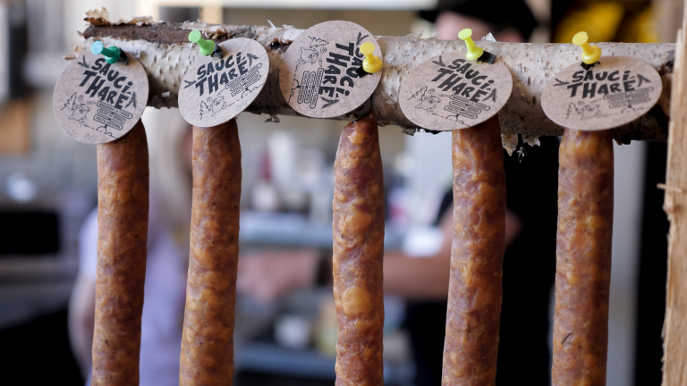 saucisson artisanal bio de Haute Ardenne