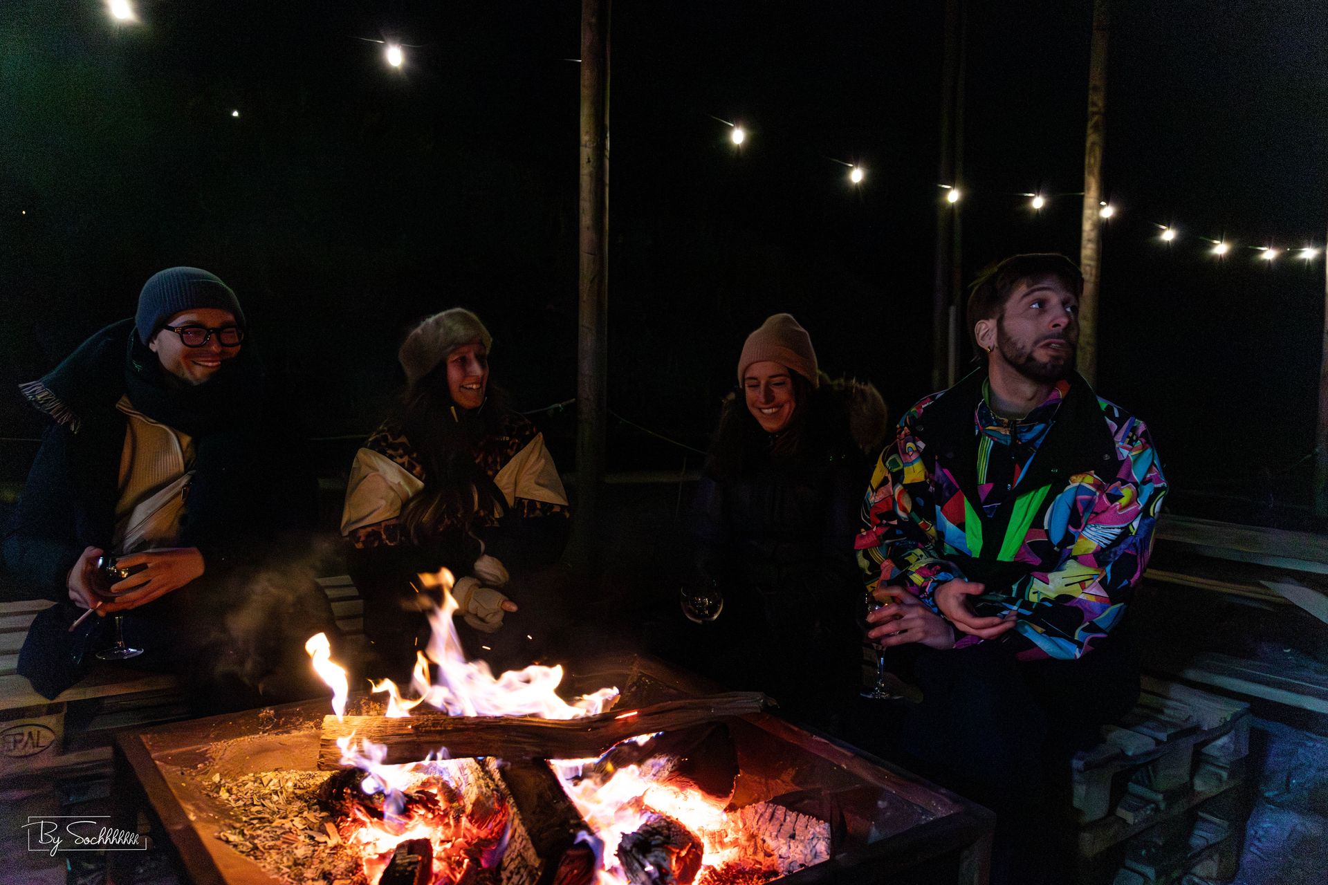 Soirée autour du brasero